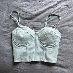Light blue corset top